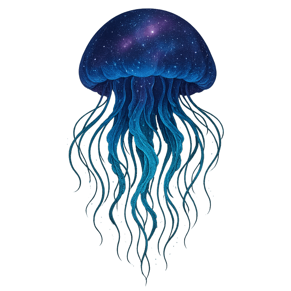 Cosmic Jellyfish Floating Hoodie
