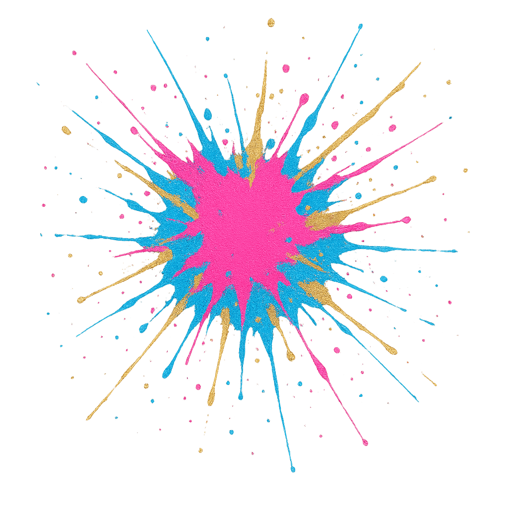 Abstract Paint Splatter Hoodie